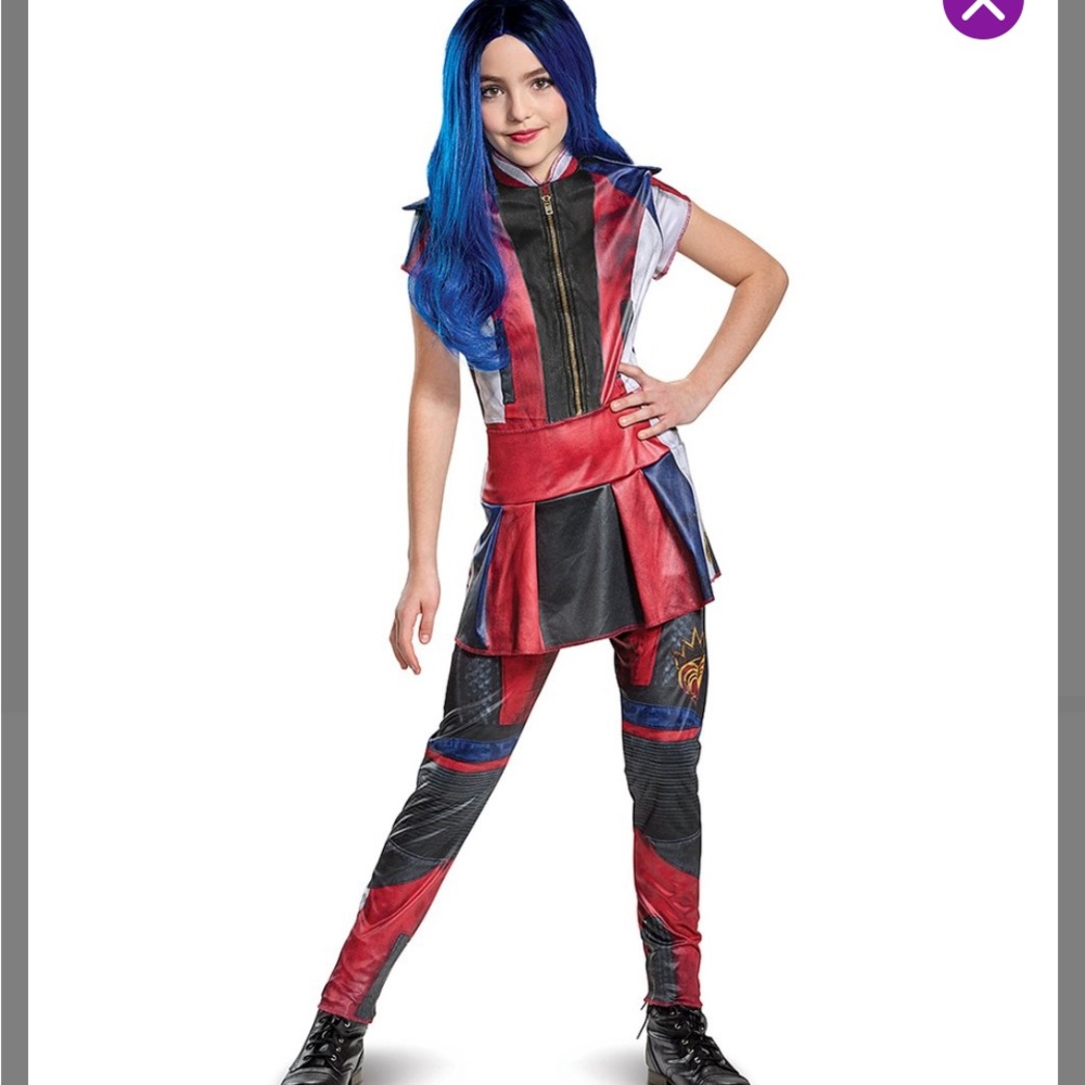 Disney Descendants Evie costume with wig.